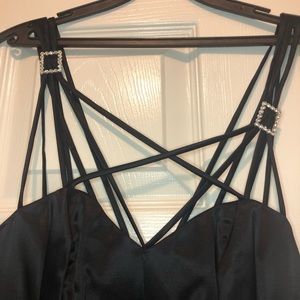 Vintage Silk Like fitted formal/evening/prom dress